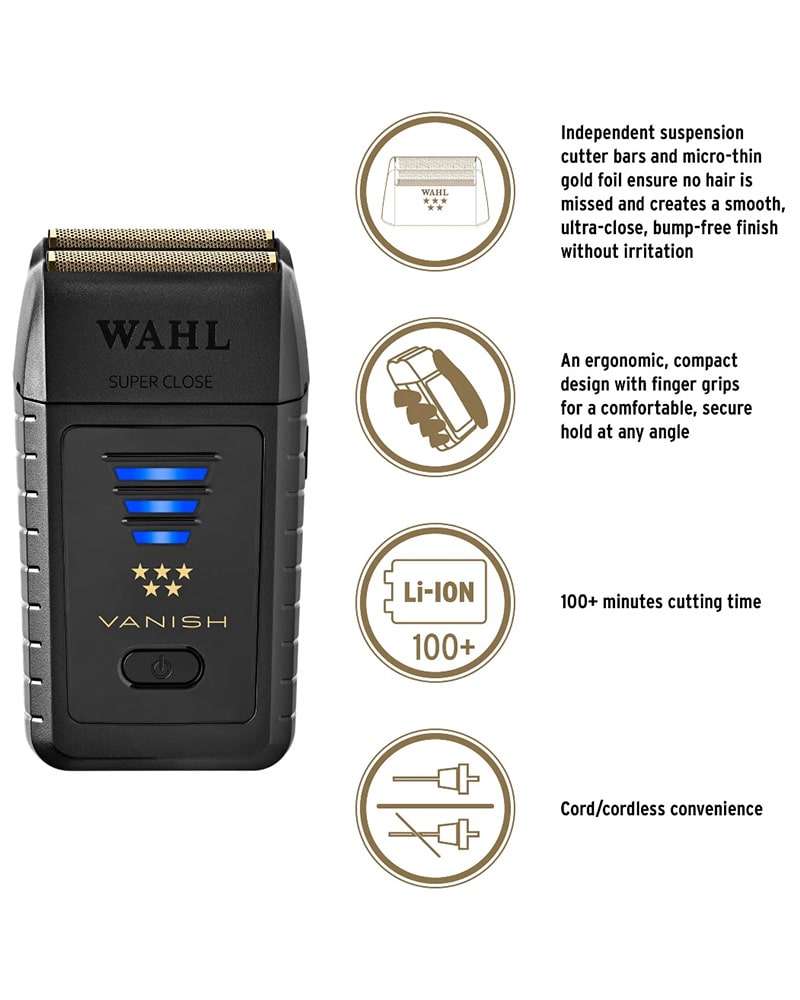 Wahl 5 Star Series Vanish Double Foil Corded/Cordless Shaver 8173-700 fashion - NEW