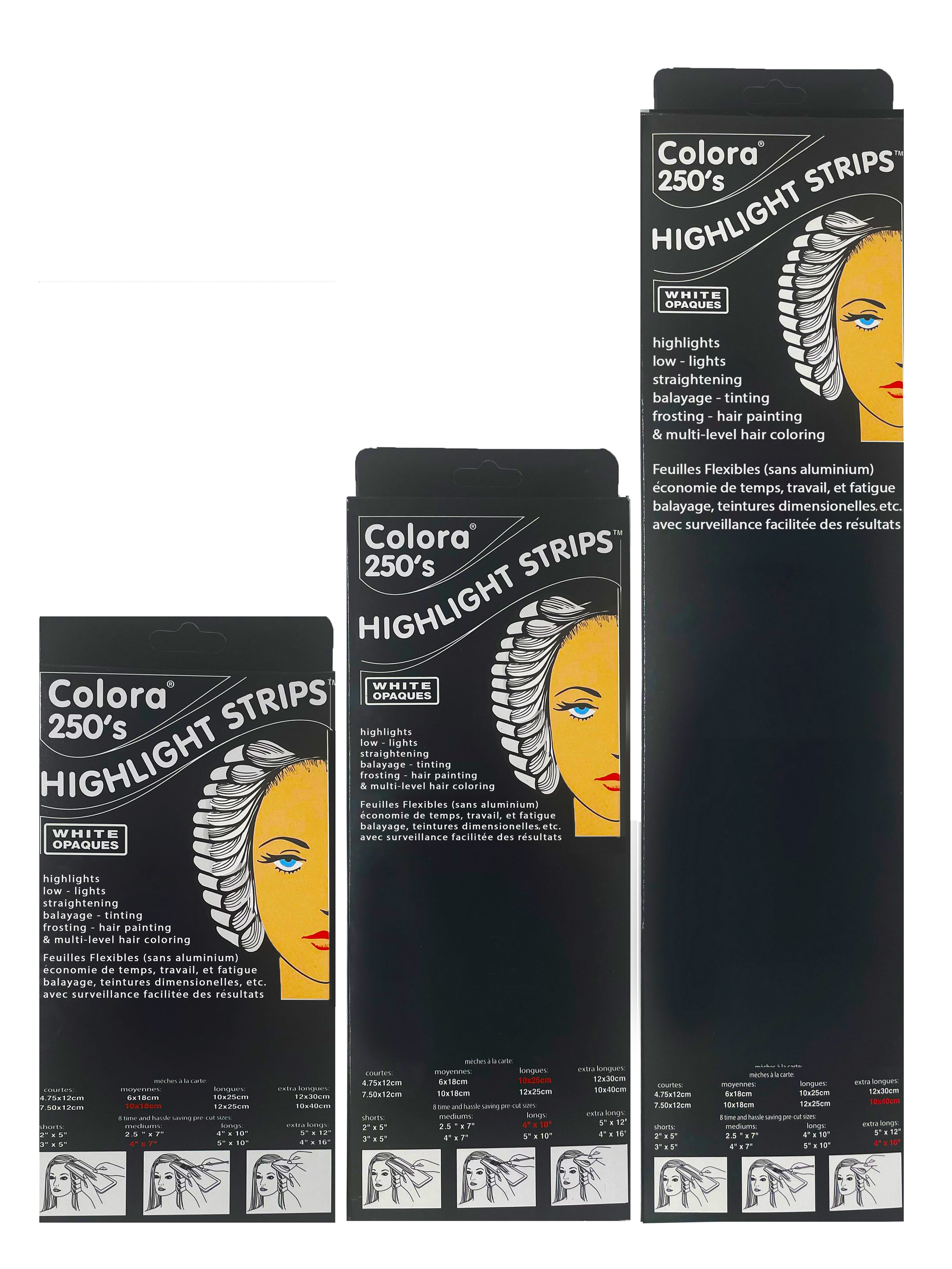 Colora 250's Highlight Strips - United Salon Supplies