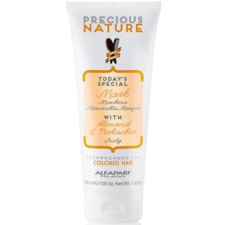 Alfaparf Precious Nature Sicily Mask with Almond & Pistachio - Recommended for Colored Hair - 200 mL ( 7.05 oz)