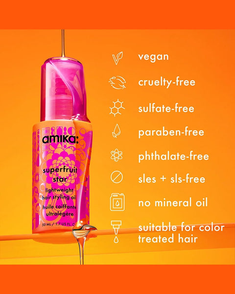 Amika Superfruit Star Lightweight Styling Oil 1.7 oz