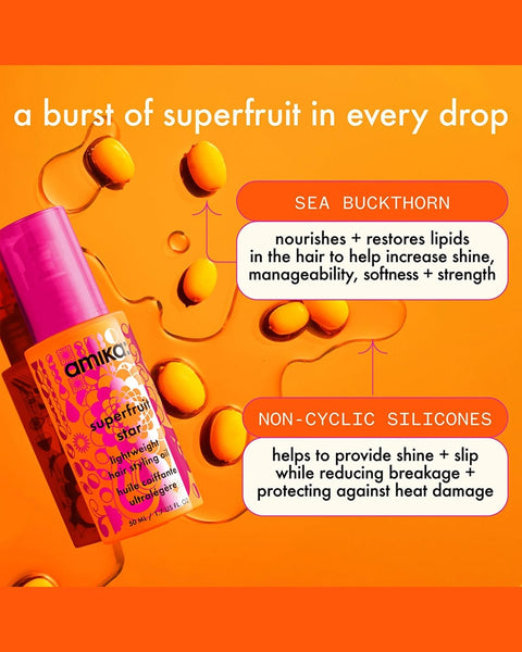 Amika Superfruit Star Lightweight Styling Oil 1.7 oz