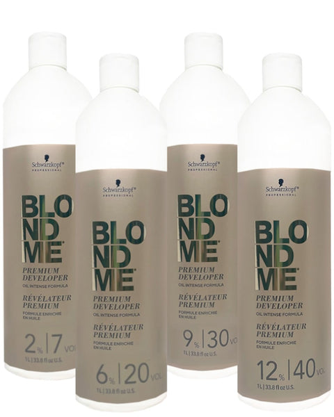 Schwarzkopf BlondMe Premium Developer Oil Formula 33.8oz 7 Volume, 20 Volume, 30 Volume, 40 Volume