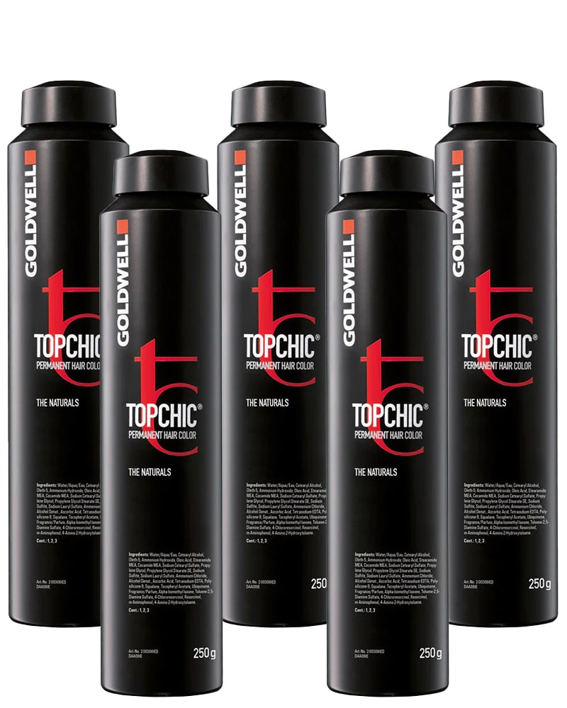 Goldwell Topchic Haarfarbe 6SB Silber Braun – 250 Ml, Professionelle Coloration Mit Weizenprotein & Panthenol