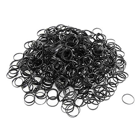 Burmax Gold Magic Rubber Bands Black 250/pk - United Hair Salon Supplies