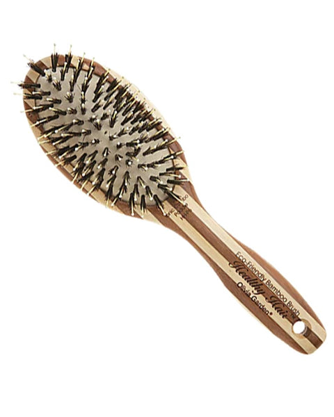 Olivia Garden Healthy Hair Bamboo Brush - Professional Paddle Brush - Ionic - United Hair Salon Supplies