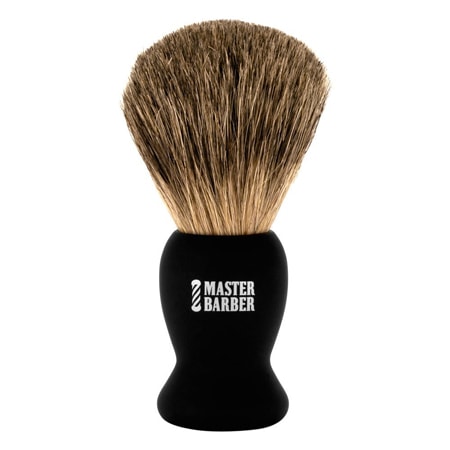 Master Barber Platinum Badger Hair Shave Brush CMBSG01