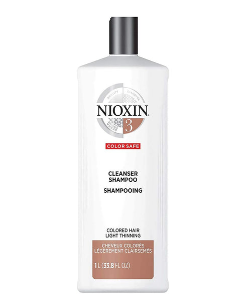 Nioxin System 3 Cleanser Normal to Thin-Looking Hair Chemically Treated Shampooing 33.8oz