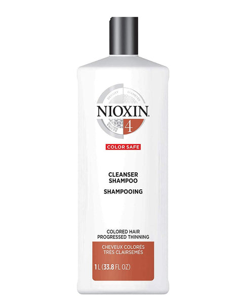 Nioxin System 4 Cleanser Noticeably Thinning Hair Chemically Treated Shampoo 33.8oz