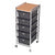 Pibbs 5 Tier Cart with ART69 Topper (wood) - D28WD