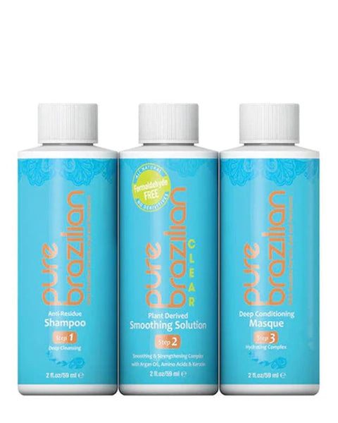 Pure Brazilian Clear Solution Mini Salon Kit 3/pc