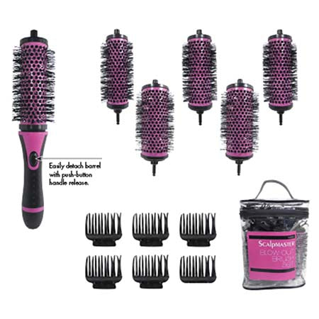 Burmax Scalpmaster Blow-Out Brush Set - United Hair Salon Supplies