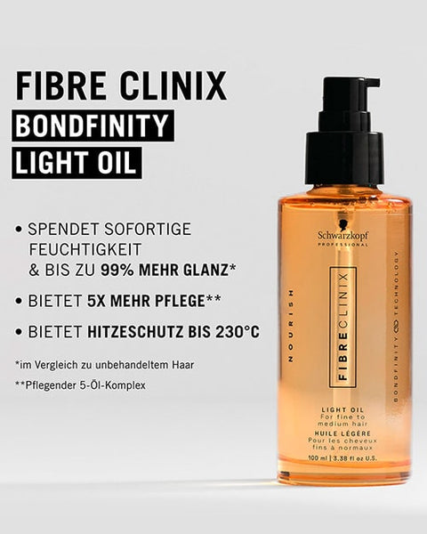 Schwarzkopf Fibre Clinix Bondfinity Light Oil 3.38 oz