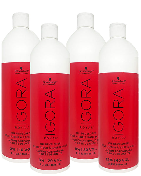 Schwarzkopf Igora Royal Oil Developer 33.8oz - 10 Volume, 20 Volume, 30 Volume, 40 Volume