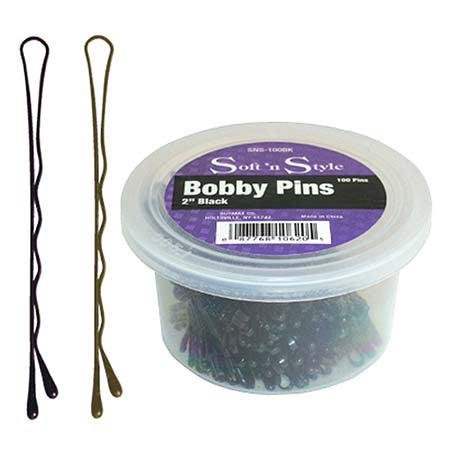 Burmax Soft N' Style 2" Bobby Pins - 100 per Container