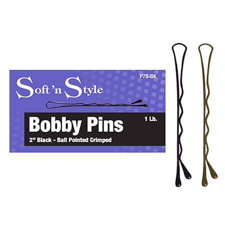 Burmax Soft N' Style 2" Bobby Pins-Bronze 1LB - United Hair Salon Supplies