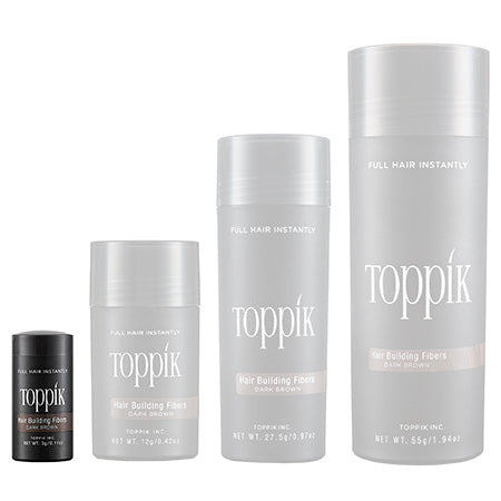 Toppik Hair Building Fibers - Black 0.11oz - United Hair Salon Supplies