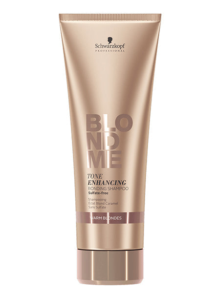 Schwarzkopf BlondMe Tone Enchancing Bonding Shampoo Sulfate-Free - Warm Blondes 250ml