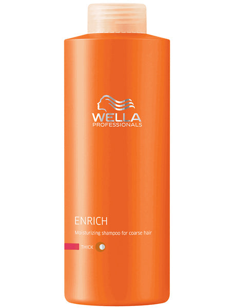 Wella Professionals Enrich Moisturizing Shampoo for Coarse Hair - 1 Liter (33.8 oz)